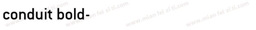 conduit bold字体转换